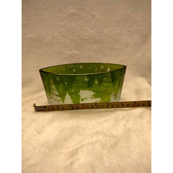 Heavy Christmas candle holder 6" long - Picture 4 of 5